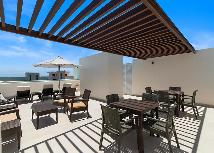 Alma Walk To Caribbean Sea View Rooftop Pools Apartment Akumal